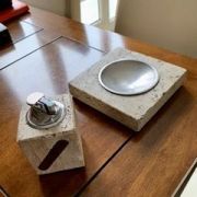 Cendrier/briquet/bougeoir vintage de Fratelli Mannelli pour 