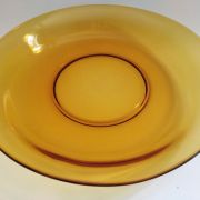 Coupe / plat creux Vereco ambre vintage 1970s