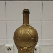 Bouteille en verre vintage Coupe du Monde de foot