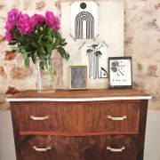 Commode Art déco blanche