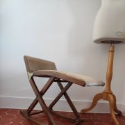 Repose pied pliant à bascule année 80