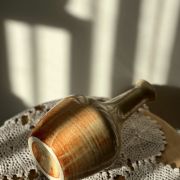 Vase soliflore en grès moucheté/esprit scandinave, ethnique