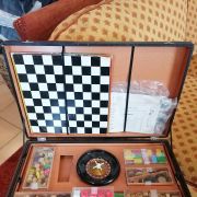 valise malette de jeu de societe vintage 