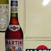 plaque émaillée publicitaire martini