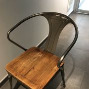 Chaise industrielle vintage