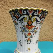 Vase Fait main décore Rouen Vintage
