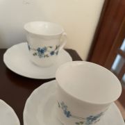 6 tasses Arcopal myosotis Veronica 