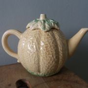 Théière cafetière pichet melon en barbotine