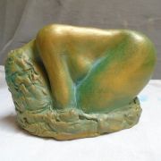 Sculpture en terre cuite patinée "Ressource intérieure"