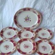 Service à dessert en faïence fine anglaise Wedgewood