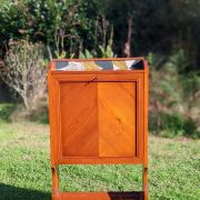 Secrétaire à abattant piètement en forme de Lyre