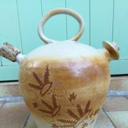 Rare jarre à huile Ancienne XIXème / Pot en terre vernissé 