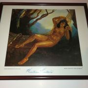 Lithographie vintage Kristian Krekovik "Venus india" signée