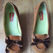 mocassins compensés daim clarks 39