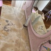 Coiffeuse commode  vintage rose 