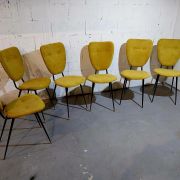 Belle série de six chaises 1950