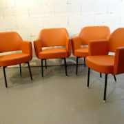 Fauteuils modèle "Deauville", design Marc et Pierre Simon, é