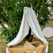 Lit berceau en rotin année 60