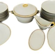 Service porcelaine L.Lorioux à Foëcy 