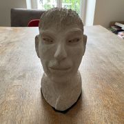 Tête en plâtre