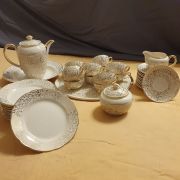 Ancien service À café dessert Villeroy et Boch doré