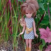 Tenue Sixties pour poupée Mam'zelle Paname 32 cm Unica ( Pou