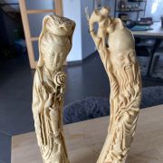 STATUETTE FIGURINE GEISHA FEMME CHINE CHINOIS ASIATIQUE JAPO