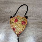 Poudrier ancien Art Déco en bakélite – vers 1920/30 – motif 