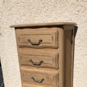 Chiffonnier bois brut 5 tiroirs 