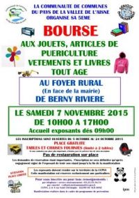 5ème Bourse aux jouets, puériculture, livres et vêtements tout âge