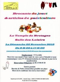 Brocante du jouet et materiel de puériculture