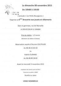 6ème brocante aux jouets et vêtements