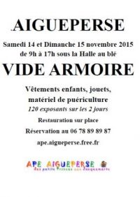 Vide Armoire vêtements enfants, jouets, jeux et puériculture Aigueperse