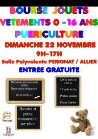 Bourse jouets vêtements puériculture 0-16 ans