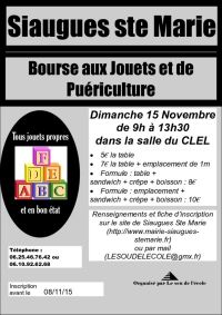 Bourse aux jouets et de puériculture