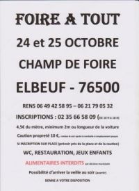 Foire à tout d'automne d'Elbeuf