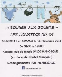 Bourse aux jouets de"Les Loustics du 04"