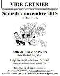 Brocante vide-grenier de SAINT MARTIN DE QUEYRIERES