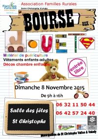 Bourse aux jouets et matériel de puériculture de SAINT CHRISTOPHE VALLON