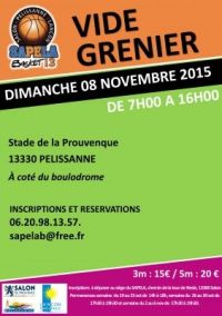 Vide grenier du Sapela Basket de PELISSANNE