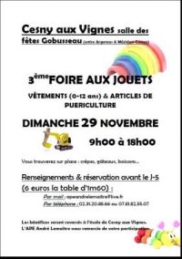 3e Foire aux jouets et aux vêtements de Cesny aux vignes