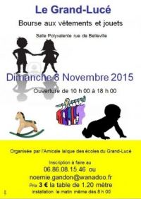 Bourse aux vêtements et jouets Le Grand Luce