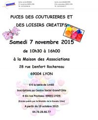 Puces des couturières et des loisirs créatifs Lyon