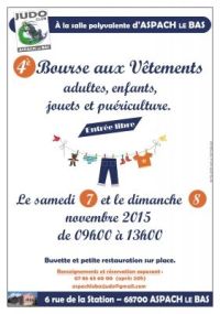 4ème Bourse aux vêtements adultes, enfants, jouets et puériculture Aspach Le Bas