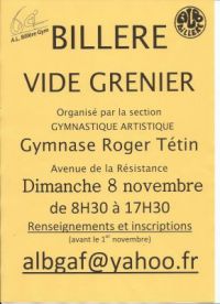 Vide greniers de la section gaf de l'alb Billere