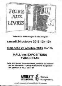 Foire aux livres d'amnesty international Argentan
