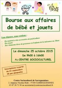 Bourse aux affaires de bébé et jouets Sarreguemines