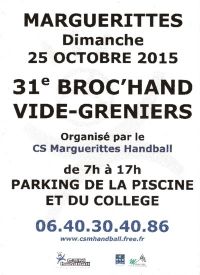 31ème vide grenier du CSM Handball de MARGUERITTES