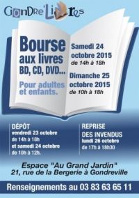 Bourse aux livres BD CD DVD pour adultes et enfants Gondreville