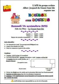Bourse aux jouets Le Genest Saint Isle